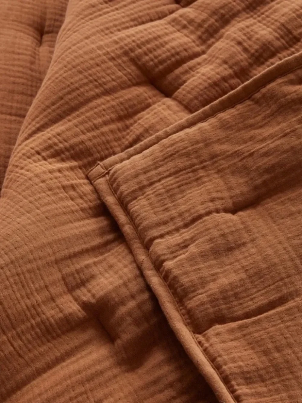 Quince Organic Cotton Airy Gauze Dream Quilt! Full/ Queen Terracotta
